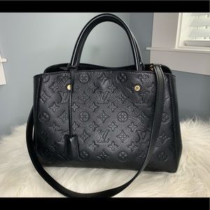 Montaigne Handbag Monogram Empreinte Leather MM